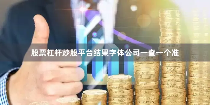 股票杠杆炒股平台结果字体公司一查一个准